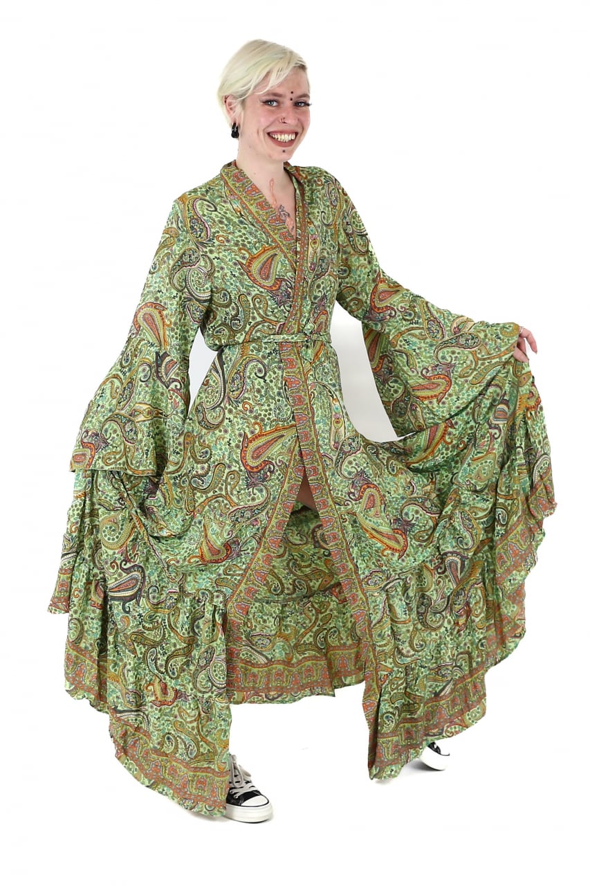 Rochie lunga tip Kimono cu maneci 3/4 - Model 1 [3]