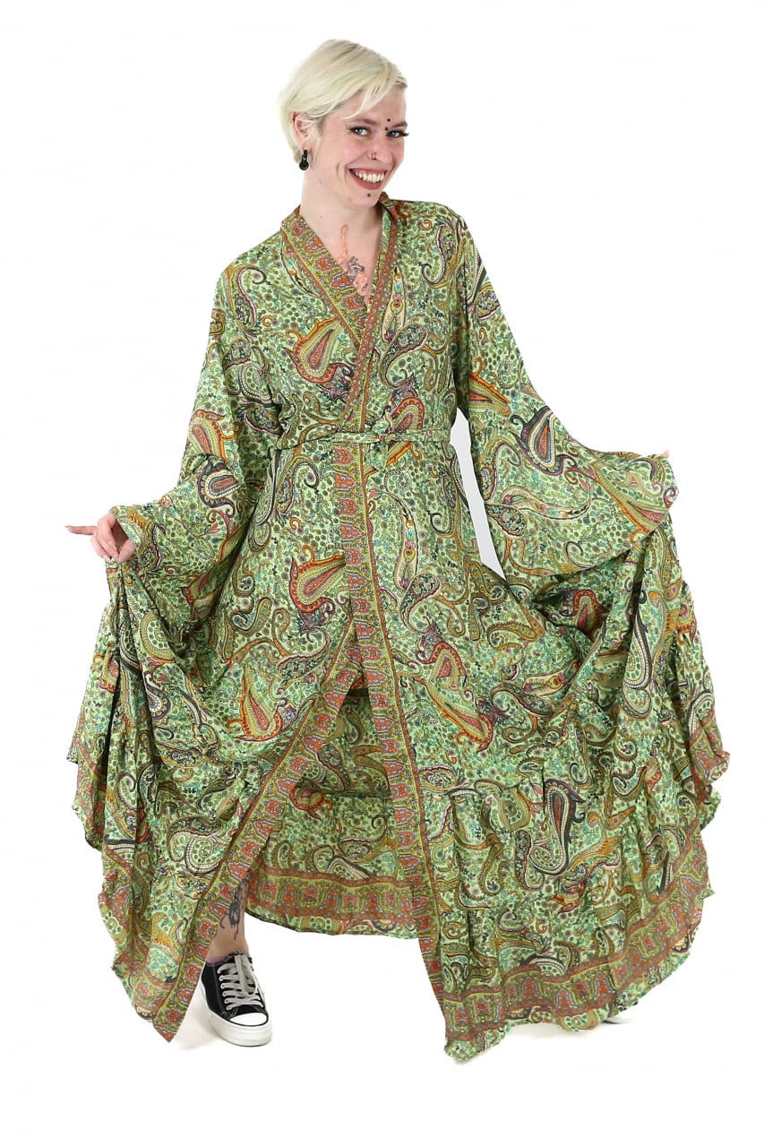 Rochie lunga tip Kimono cu maneci 3/4 - Model 1 [2]