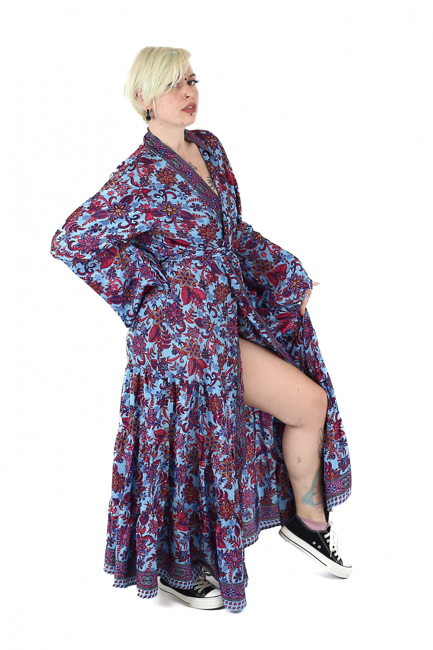 Rochie lunga tip Kimono cu maneci 3/4 - Model 1 [2]