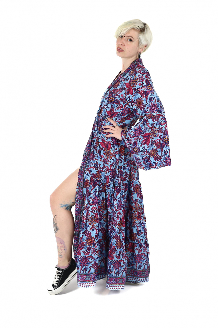 Rochie lunga tip Kimono cu maneci 3/4 - Model 1 [3]