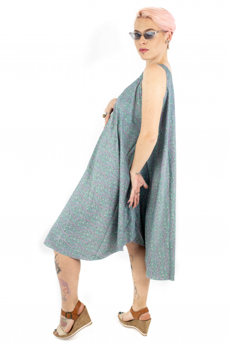 Rochie midi tip maiou din material fluid - M-18 [5]