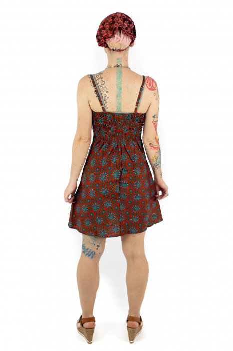 Rochie scurta cu bretele si elastic la spate - M-37 [5]