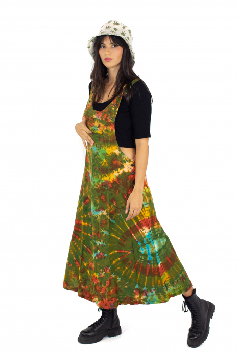 Rochie tip sarafan Tie Dye - Verde [2]