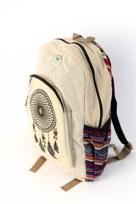 Rucsac din canepa si bumbac - DREAMCATCHER [2]