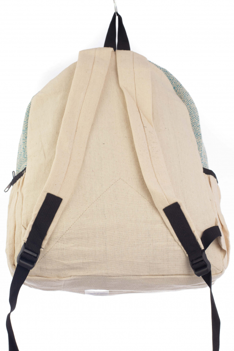 Rucsac din canepa si bumbac - Elephant 2 Verde [5]