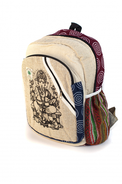 Rucsac din canepa si bumbac - Ganesha [18]