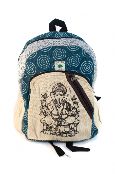 Rucsac din canepa si bumbac - Ganesha [11]