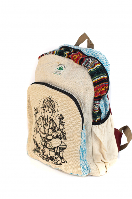 Rucsac din canepa si bumbac - Ganesha 2 [8]