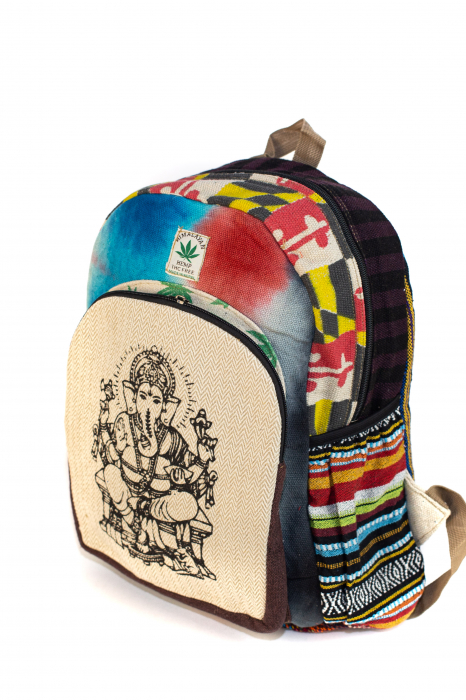 Rucsac din canepa si bumbac - Ganesha 2 [5]