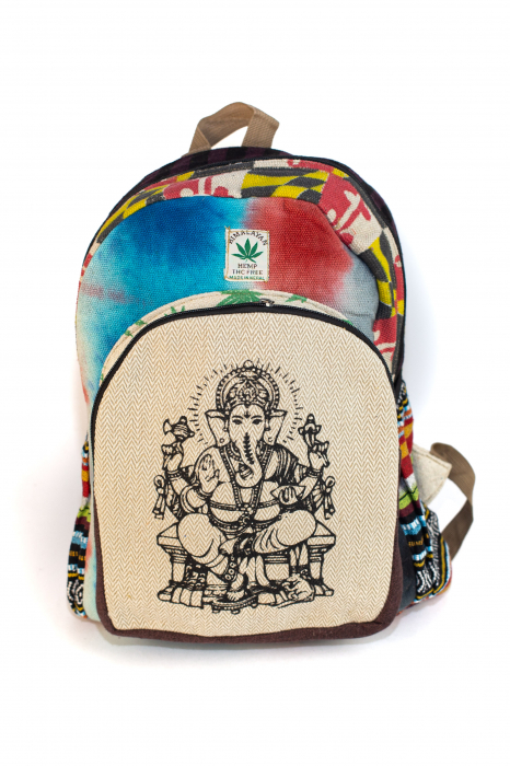 Rucsac din canepa si bumbac - Ganesha 2 [4]