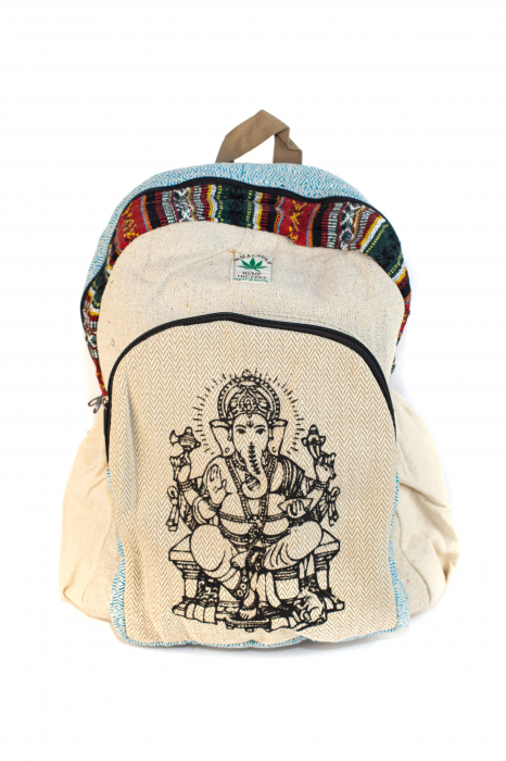 Rucsac din canepa si bumbac - Ganesha 2 [7]