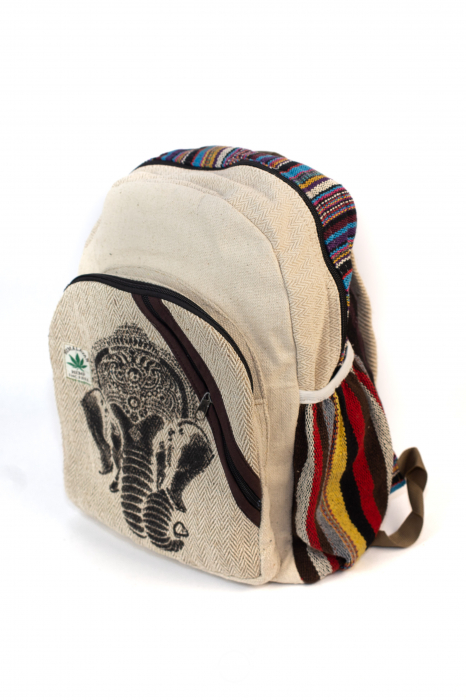 Rucsac din canepa si bumbac - Elephant [6]