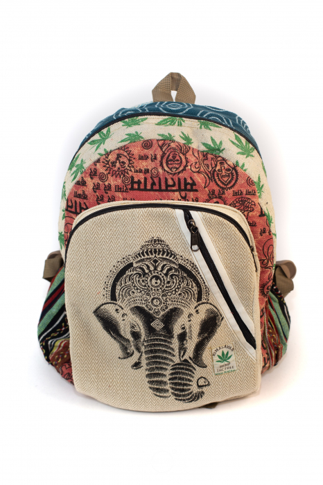 Rucsac din canepa si bumbac - Elephant [5]