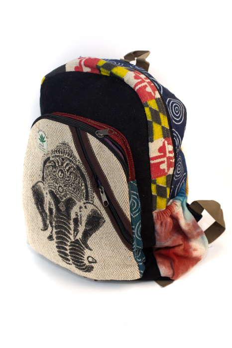 Rucsac din canepa si bumbac - Elephant [8]
