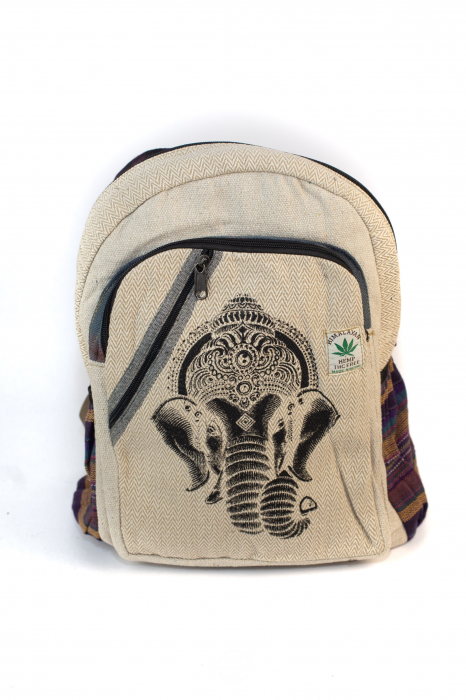 Rucsac din canepa si bumbac - Elephant [9]