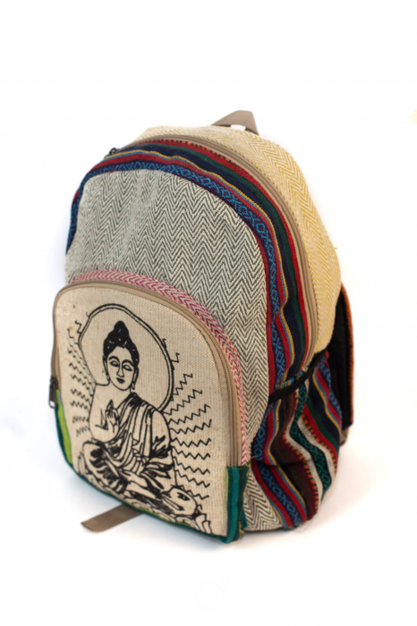 Rucsac din canepa si bumbac - Buddha Dharma [2]