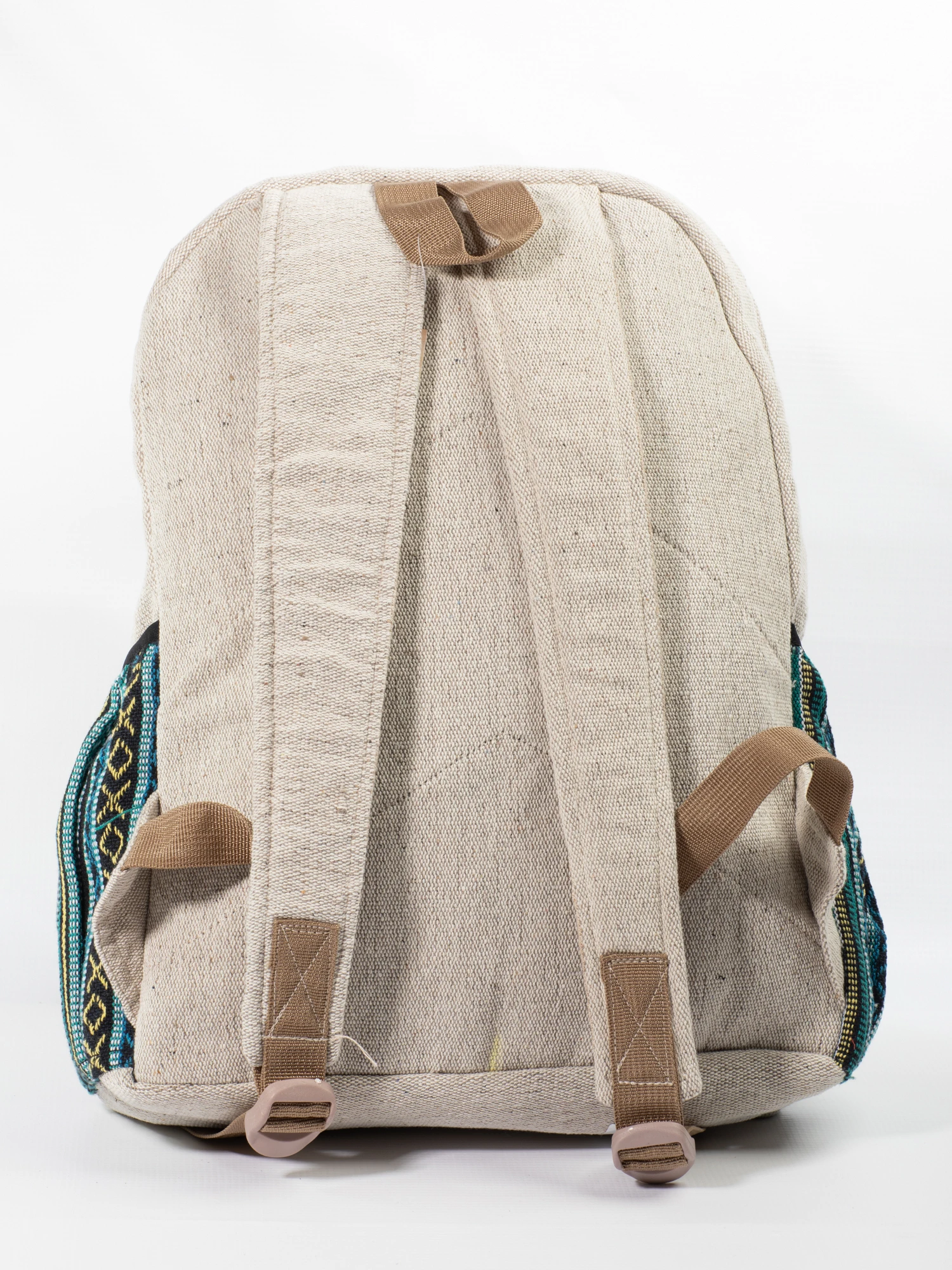 Rucsac Mare din Canepa si Bumbac cu Print artistic - Dusty Pink Mushroom [3]