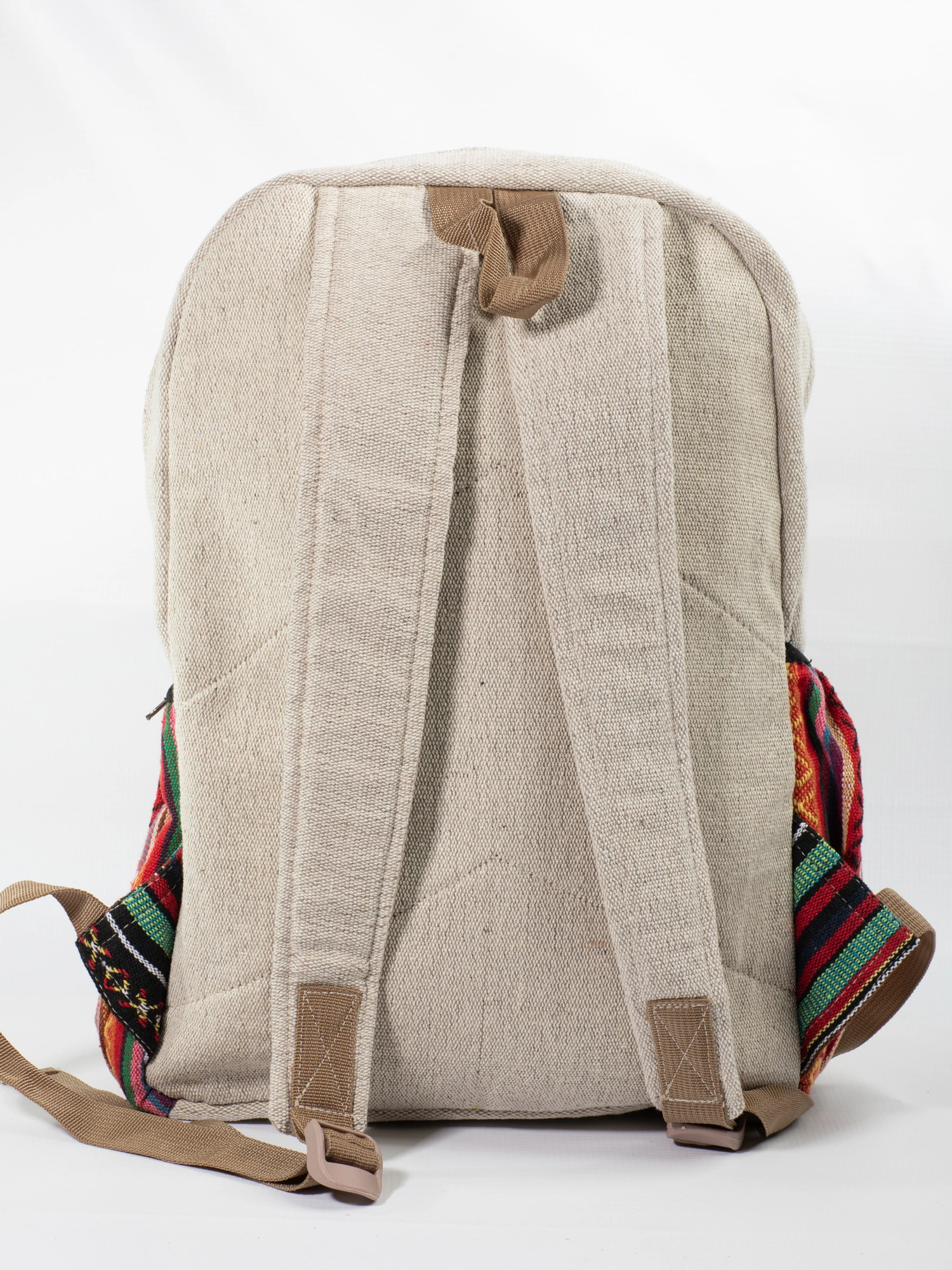 Rucsac Mare din Canepa si Bumbac cu Print Artistic - Sun & Moon [3]