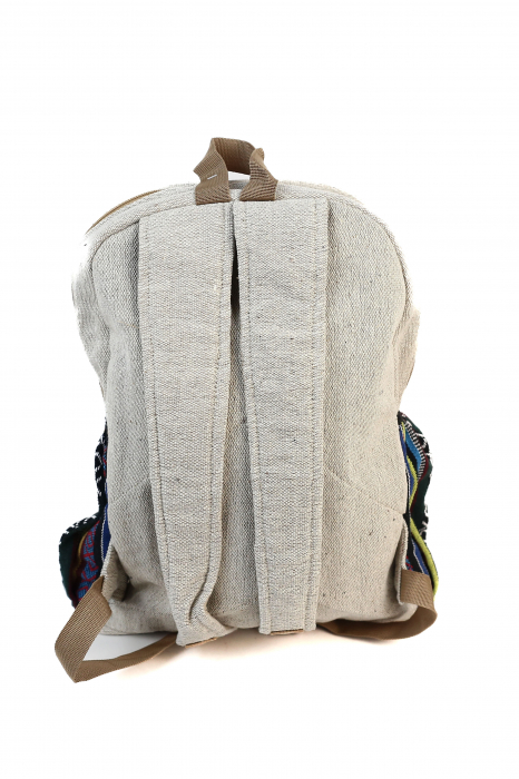 Rucsac Mare din Canepa si Bumbac cu Print - Tree of Life [3]