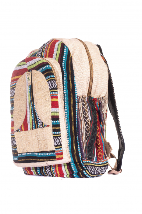 Rucsac Mare Unicat din canepa si bumbac - Model 253 [2]