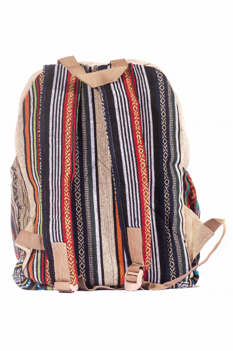 Rucsac Mare Unicat din canepa si bumbac - Model 253 [4]