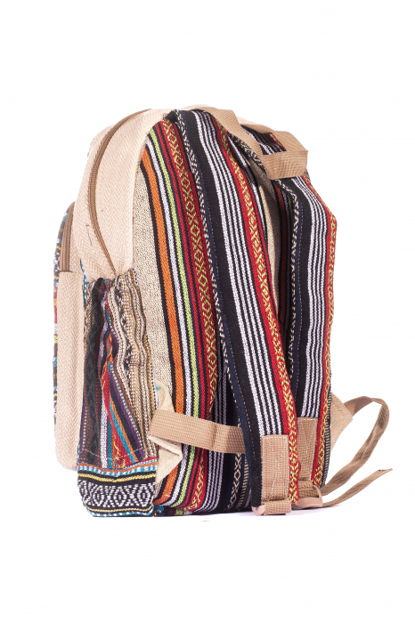 Rucsac Mare Unicat din canepa si bumbac - Model 253 [3]