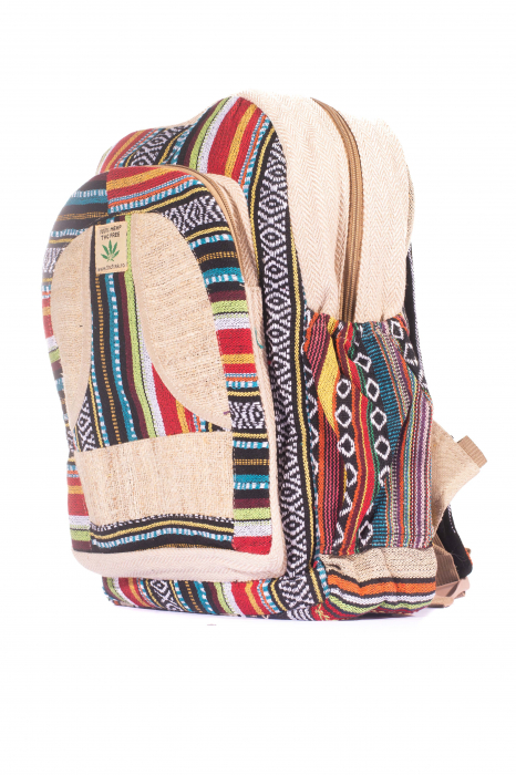 Rucsac Mare Unicat din canepa si bumbac - Model 254 [2]