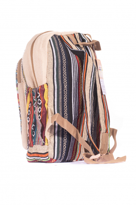 Rucsac Mare Unicat din canepa si bumbac - Model 254 [3]