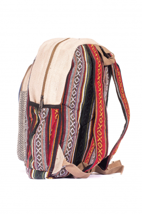 Rucsac Mare Unicat din canepa si bumbac - Model 259 [3]