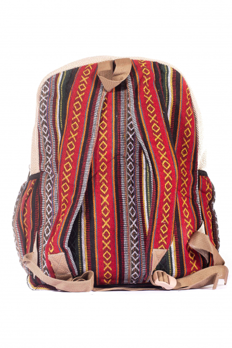 Rucsac Mare Unicat din canepa si bumbac - Model 259 [4]