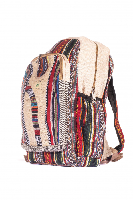 Rucsac Mare Unicat din canepa si bumbac - Model 259 [2]