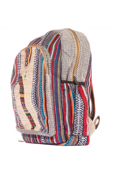 Rucsac Mare Unicat din canepa si bumbac - Model 260 [2]