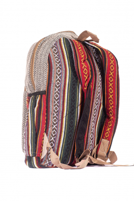 Rucsac Mare Unicat din canepa si bumbac - Model 262 [3]