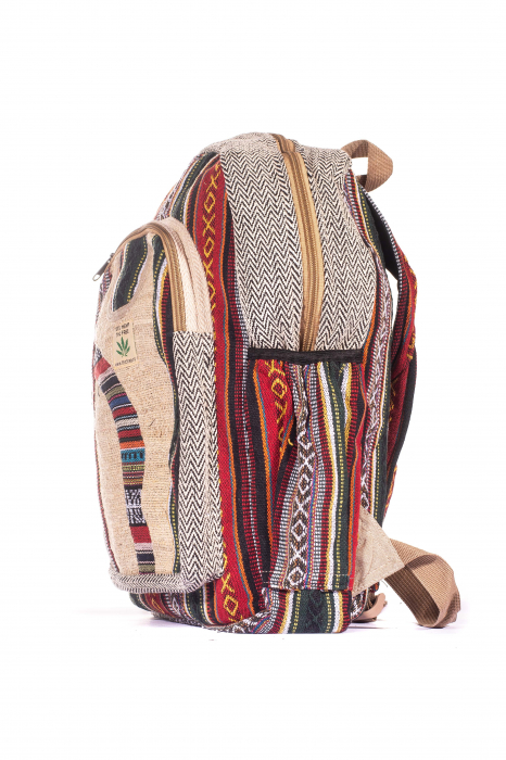 Rucsac Mare Unicat din canepa si bumbac - Model 262 [2]