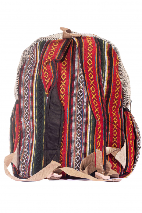 Rucsac Mare Unicat din canepa si bumbac - Model 262 [4]