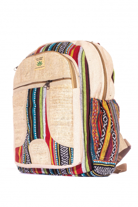 Rucsac Mare Unicat din canepa si bumbac - Model 267 [2]
