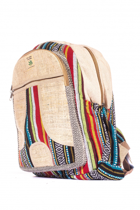 Rucsac Mare Unicat din canepa si bumbac - Model 270 [2]