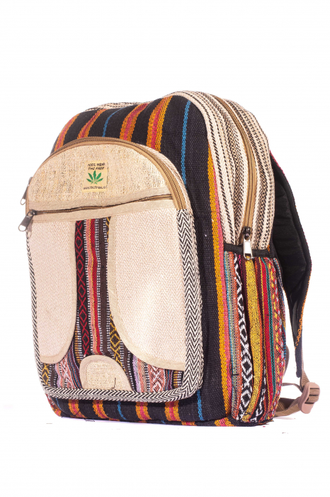 Rucsac Mare Unicat din canepa si bumbac - Model 271 [2]
