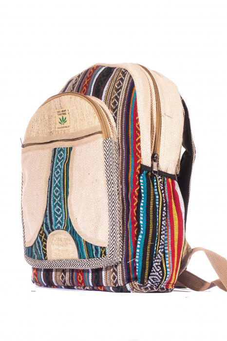 Rucsac Mare Unicat din canepa si bumbac - Model 272 [2]