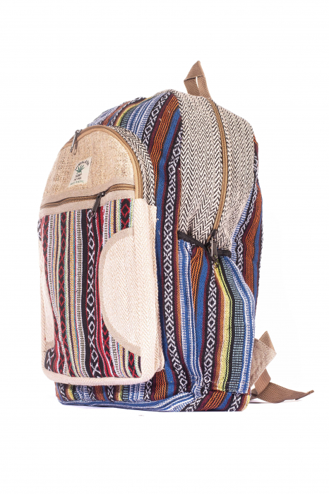 Rucsac Mare Unicat din canepa si bumbac - Model 289 [2]