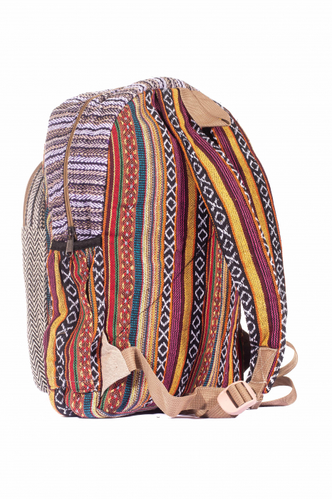 Rucsac Mare Unicat din canepa si bumbac - Model 290 [3]