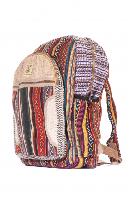Rucsac Mare Unicat din canepa si bumbac - Model 290 [2]