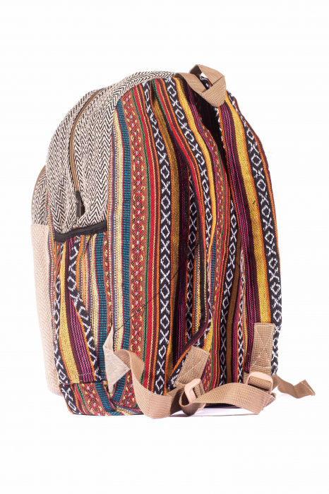 Rucsac Mare Unicat din canepa si bumbac - Model 291 [3]