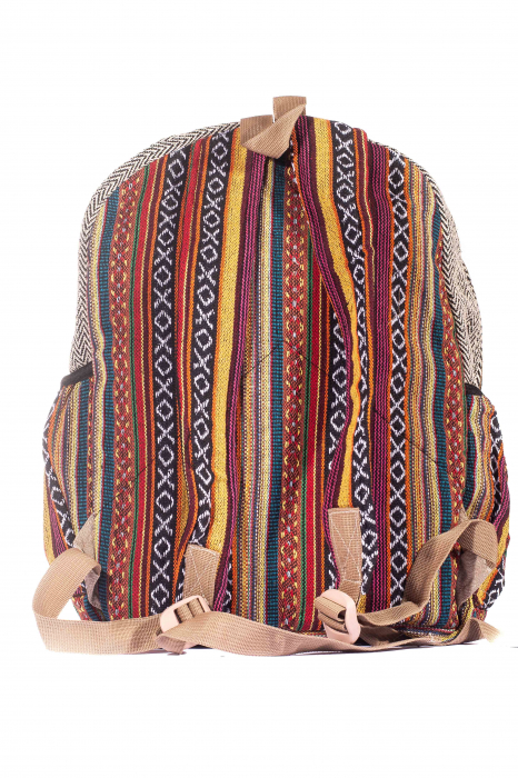 Rucsac Mare Unicat din canepa si bumbac - Model 291 [4]