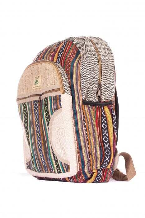 Rucsac Mare Unicat din canepa si bumbac - Model 291 [2]