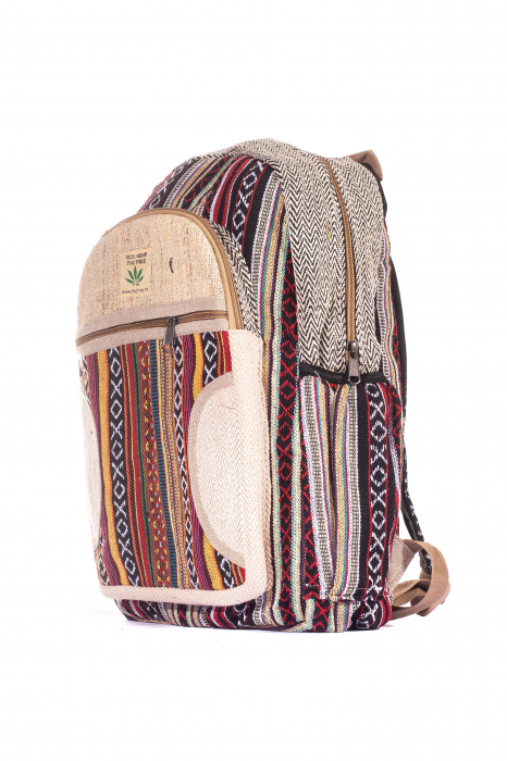 Rucsac Mare Unicat din canepa si bumbac - Model 292 [2]