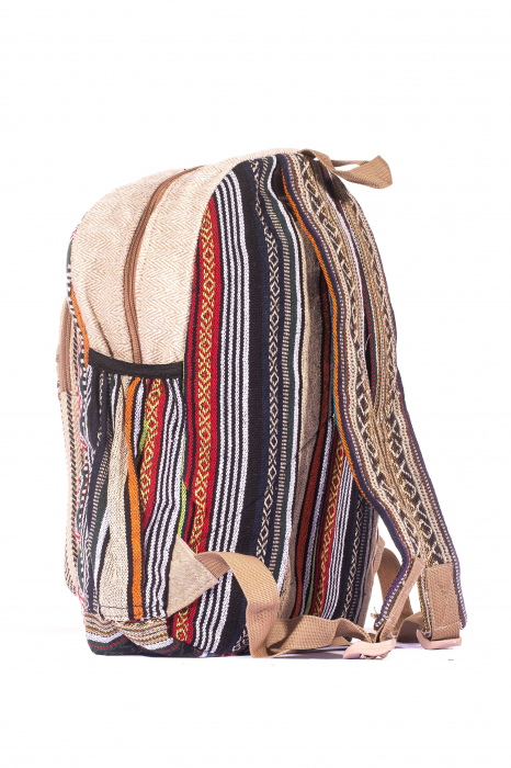 Rucsac Mare Unicat din canepa si bumbac - Model 293 [3]