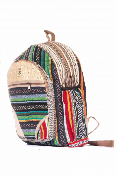 Rucsac Mare Unicat din canepa si bumbac - Model 298 [2]