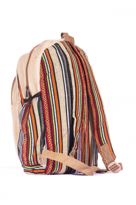 Rucsac Mare Unicat din canepa si bumbac - Model 299 [3]