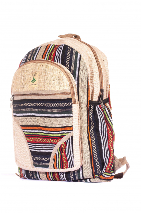 Rucsac Mare Unicat din canepa si bumbac - Model 299 [2]